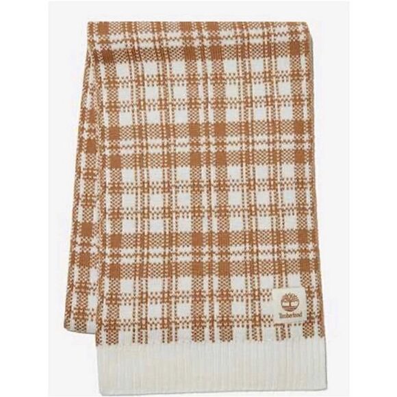 NWT Timberland Cream/white Scarf - Picture 5 of 5
